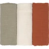 Image de Lot de 3 langes en mousseline little forest (60 x 60 cm)