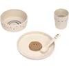 Image de Coffret repas happy rascals smile bleu ciel (4 pièces)
