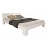 Image de Lit double en bois 120 x 200 cm blanc