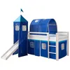 Image de Lit toboggan avec tour - couleur bleu