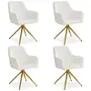 Image de Chaise de salle à manger lot 4 chaises blanc