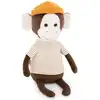 Image de Singe avec bonnet orange charlie (20 cm assis)