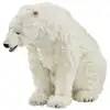 Image de Hansa peluche geante ours polaire assis 92 cm h et 155 cm l