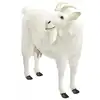 Image de Hansa peluche geante chevre blanche 90 cm h 103 cm l