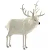 Image de Hansa peluche geante renne blanc 120 cm h et 100 cm l