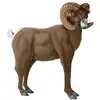 Image de Hansa peluche geante bouquetin 100 cm h et 120 cm l