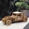 Image de Hot rod   moteur furieux puzzle 3d bois