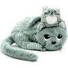 Image de Peluche miaou le chat maman et bébé menthe (32 cm)