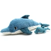 Image de Peluche dauphin maman et son bébé bleu