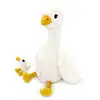 Image de Peluche oie maman et son bébé blanc