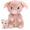 Image de Peluche cochon maman et son bébé rose