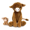 Image de Peluche vache maman et son bébé marron