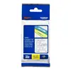 Image de Ruban Laminé largeur 12 mm Blanc sur Transparent 8m - TZE135