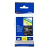 Image de Brother TZE-345 Ruban Laminé largeur 18 mm Blanc sur Noir 8m Brother - TZE345
