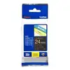 Image de Brother TZE-354 Ruban Laminé largeur 24 mm Or sur Noir 8m - TZE354