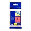 Image de Brother TZE-431 Ruban Laminé largeur 12 mm Noir sur Rouge 8m - TZE431