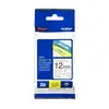 Image de Brother TZE-M31 Ruban mat laminé 12mm Noir sur Transparent 8m - TZEM31