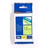 Image de Brother TZE-C31 Ruban Laminé fluoresent largeur 12 mm Noir sur Jaune 5m - TZEC31
