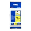 Image de Brother TZE-S651 Ruban Laminé largeur 24mm Noir sur Jaune 8m - TZES651