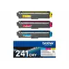 Image de Brother TN241CMY - pack de 3 - jaune, cyan, magenta - original - cartouche de toner - 1400 pages