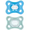 Image de MAM Sucettes Confort Silicone 2-6 mois Bleues x2