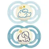 Image de Lot De 2 Sucettes Nuit 18 Mois+ Perfect Nuit Animaux AlÃ©atoire - Mam