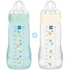Image de Lot De 2 Biberons 330ml Easy Active ColorÃ© Ice Et Pearl - Mam
