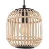 Image de Suspension Bordesley Avec Abat-Jour En Bois 21 Cm