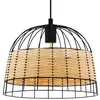 Image de Suspension Anwick En Acier/Rotin, Ã 37 Cm