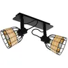 Image de Spot Pour Plafond Anwick 1 Acier/Rotin, Ã 2 Lampes
