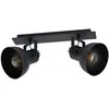 Image de Barnstaple 2 Lampes Double Spot Noir
