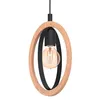 Image de Suspension Basildon En Bois/Acier, Ã 1 Lampe