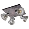 Image de Plafonnier Barnstaple Au Look Industriel 4 Lampes