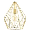Image de Suspension Carlton Avec Abat-Jour Cage, DorÃ©