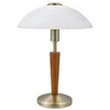 Image de Eglo Solo 1 - 1 Lampe Tactile De Table En Bois Clair BronzÃ©, Ãcrou, E14