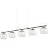 Image de Eglo Ascolese - Barre De Suspension Ã 5 Ampoules Del, Nickel SatinÃ©