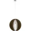 Image de Eglo Cossano - Grand Plafonnier SphÃ©rique Ã 1 Ampoule, Nickel SatinÃ©, E27