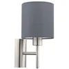 Image de Eglo Pasteri - Applique Murale D'intÃ©rieur Ã 1 Ampoule, Nickel SatinÃ©, E27