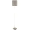 Image de Eglo Pasteri - Lampadaire Ã 1 LumiÃ¨re, Nickel SatinÃ©, E27