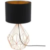 Image de Lampe Ã Poser Pedregal E27 60w Noir Cuivre Eglo
