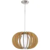 Image de Eglo Stellato 1 - Luminaire Suspendu SphÃ©rique Ã 1 LumiÃ¨re, Nickel SatinÃ©, E27