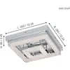 Image de Eglo Fradelo - Plafonnier Led CarrÃ© IntÃ©grÃ© Chrome, Cristal