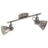 Image de Eglo Seras - CrÃ¨me De Projecteur RÃ©glable Ã 2 Ampoules, Nickel Antique, Gu10