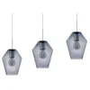Image de Eglo Murmillo - Barre De Suspension Ã 3 Ampoules Au Fini Chrome Poli, Verre FumÃ©, E27