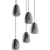 Image de Alobrase Plafonnier Suspendu Ã 5 Lampes, Chrome