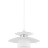 Image de Brenda Plafonnier Suspendu Dome Blanc, Nickel SatinÃ©