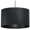 Image de Maserlo Plafonnier Suspension Cylindrique Noir