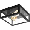 Image de Amezola 2 Lampes ExtÃ©rieures DÃ©coratives Flush Noir Ip44