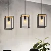 Image de Suspension Noir Et Bois
