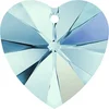 Image de Pendentif coeur Xilion 6228 - 14 mm - Aquamarine Aurore Boreale